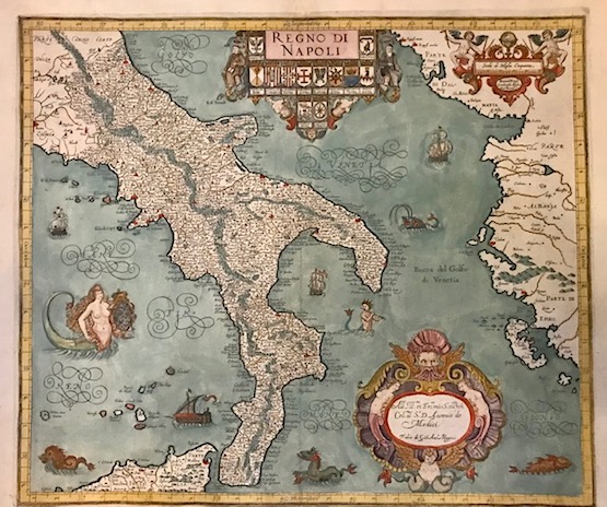 Magini Giovanni Antonio (1555-1617) Regno di Napoli 1620 Bologna 